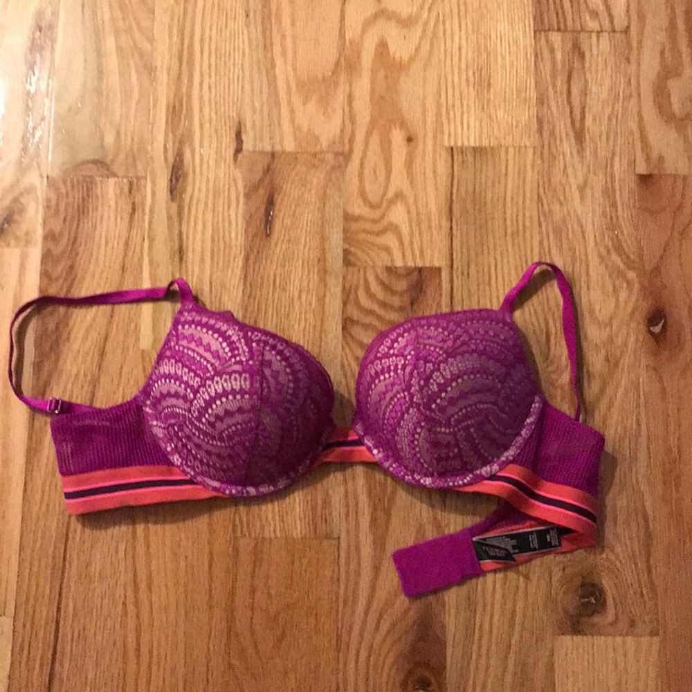 Purple Victoria secret push up bra